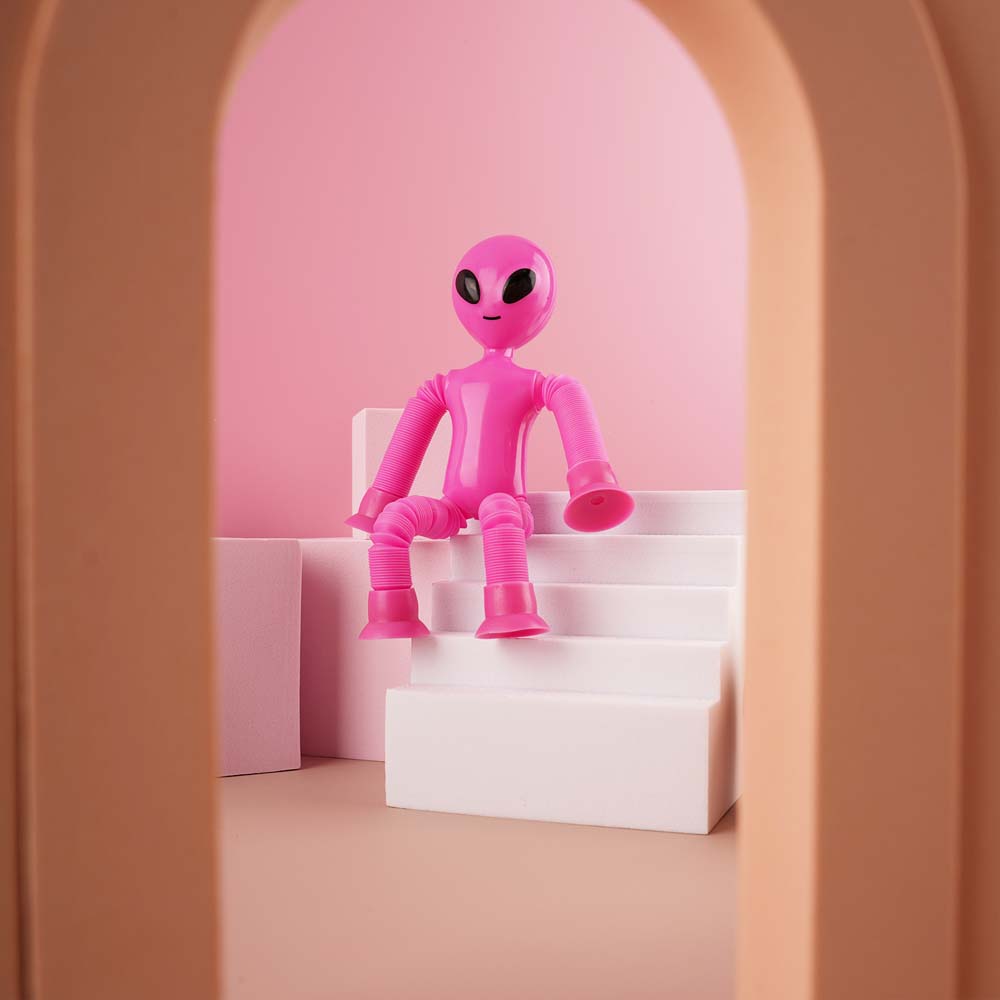 Pink Aliens Fidget Tubes Sensory Toys