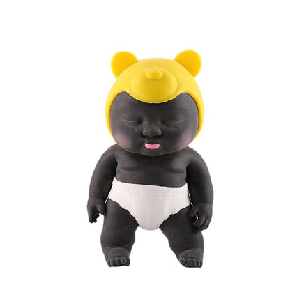 Black Tricky Doll Soft Rubber Fidget Toy